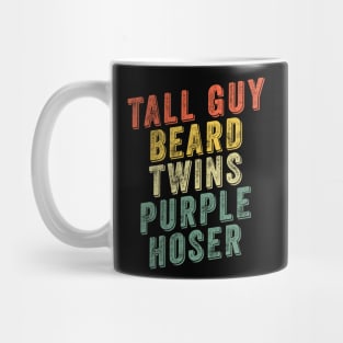 Tall Guy Beard Twins Purple Hoser Mug